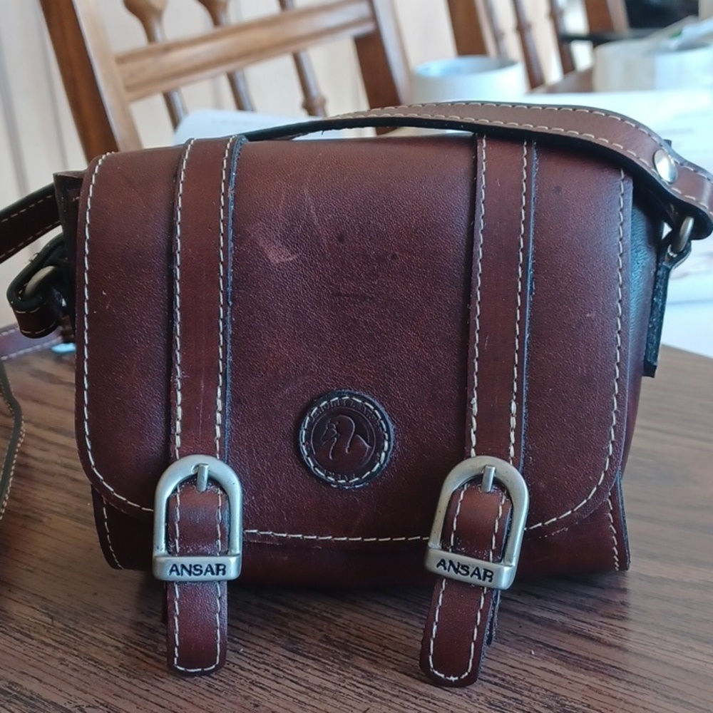 Ansar mini leather cross-body bag, 6x5x3